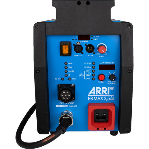 ARRI, ARRI EB MAX 2.5/4K Ballast électronique haute vitesse avec AFL, CCL, DMX & AutoScan (US)