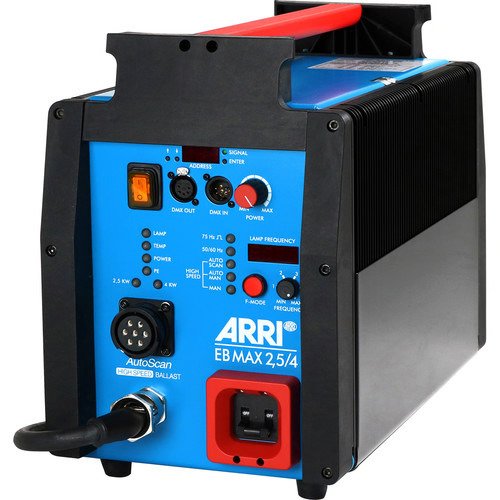 ARRI, ARRI EB MAX 2.5/4K Ballast électronique haute vitesse avec AFL, CCL, DMX & AutoScan (US)