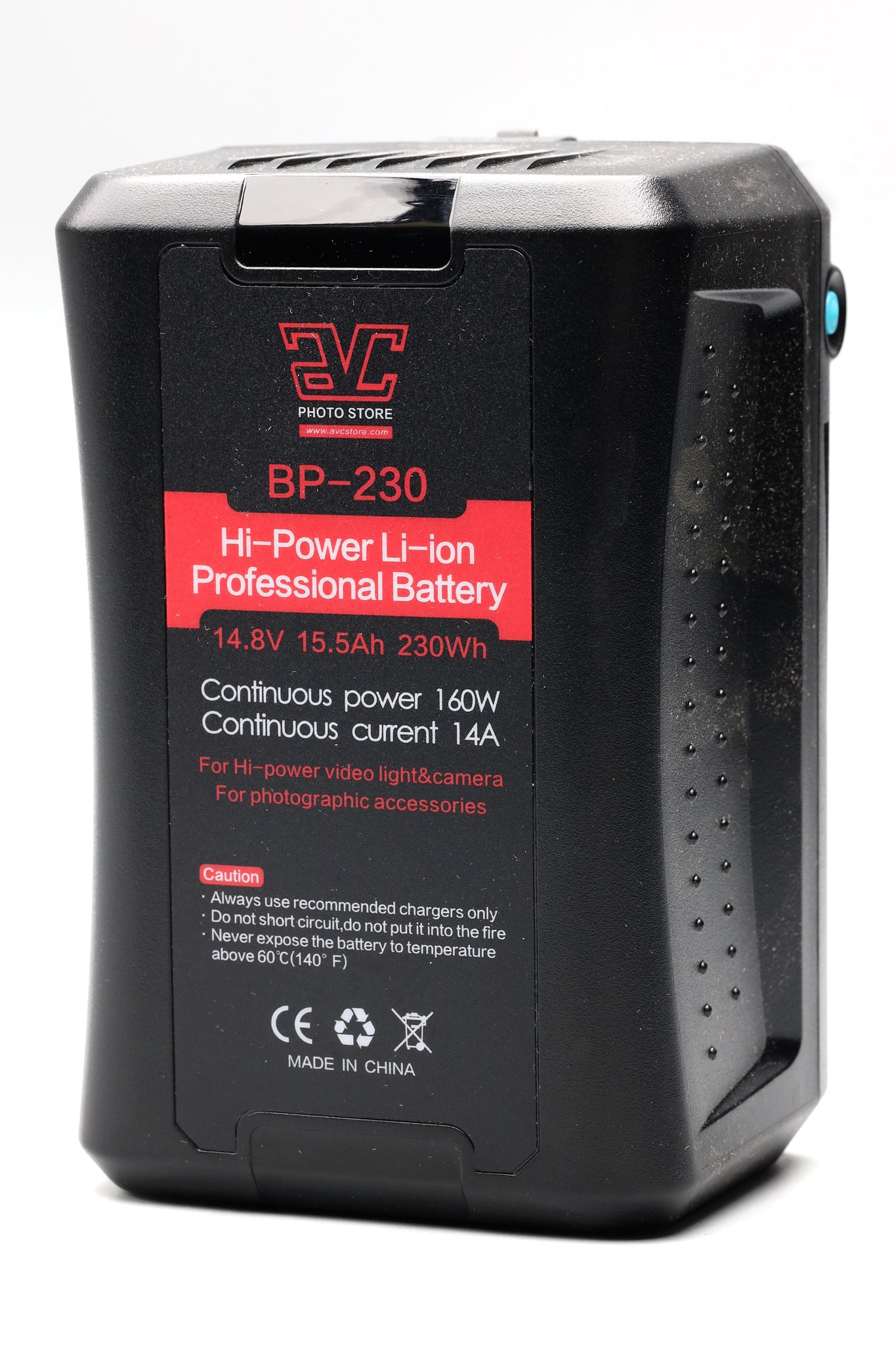 AVC, AVC BP230 Li-Ion Professional V-Mount Battery, 14.8V 15.5Ah 230Wh