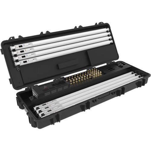 ASTERA, Astera Set of 8 Titan Tubes with Charging Case, 16 LED emitters, 40.7" (Jeu de 8 tubes Titan avec boîtier de chargement, 16 émetteurs LED)