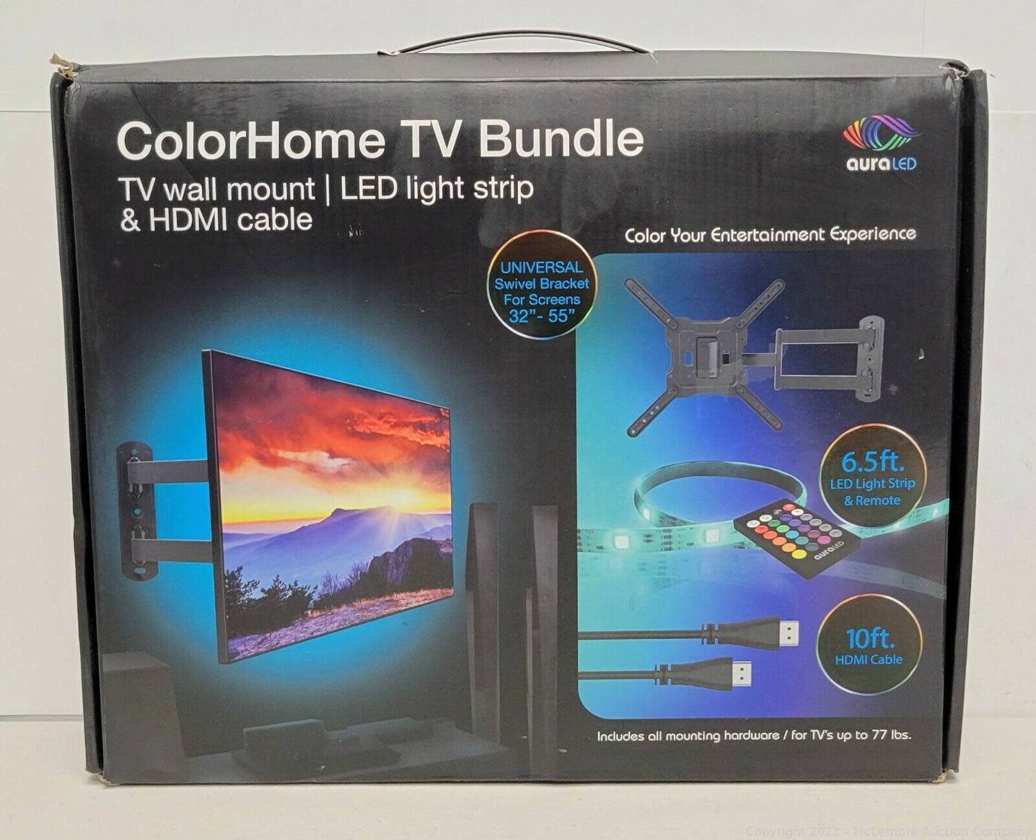 AURALED, AuraLED Tzumi ColorHome TV Bundle, Used