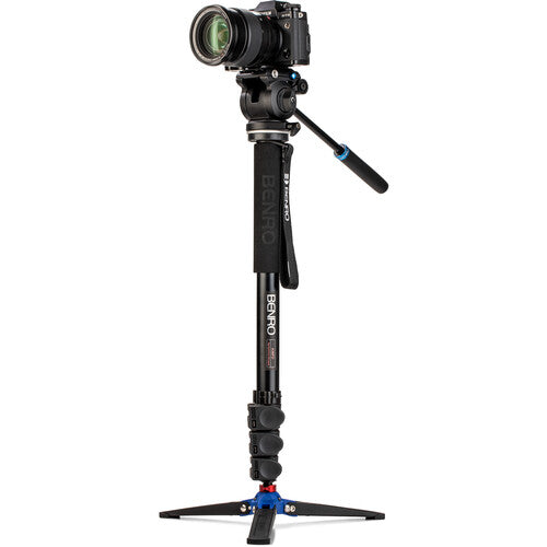 BENRO, Benro A38FDS2PRO Monopode vidéo classique avec rotule vidéo fluide à base plate S2 Pro