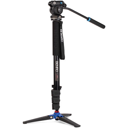 BENRO, Benro A38FDS2PRO Monopode vidéo classique avec rotule vidéo fluide à base plate S2 Pro