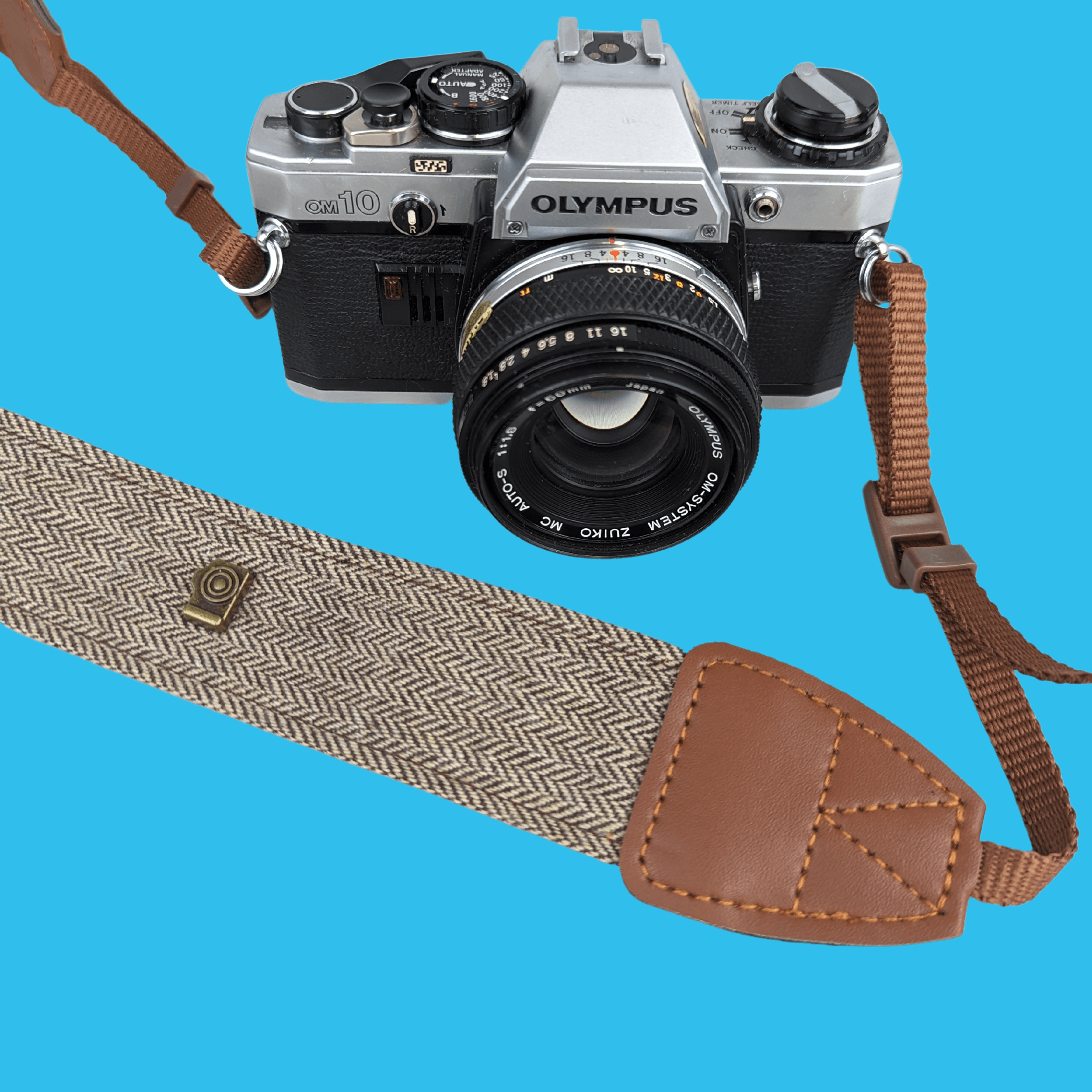 Sans marque, Brand New Tweed Cream and Brown SLR Camera Strap