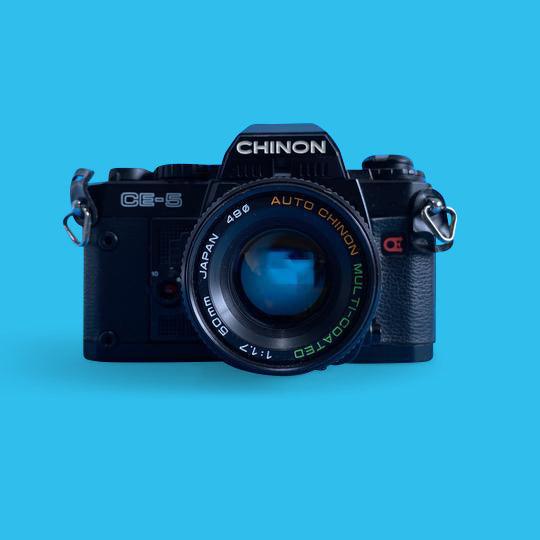 Chinon, Chinon CE-5 Vintage SLR 35mm Film Camera with 50mm Prime Lens