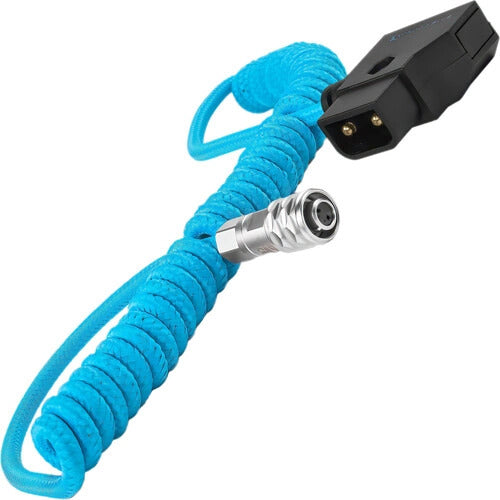 KONDOR BLEU, Condor Blue Coiled D-Tap to BMPCC 6K/4K Power Cable F/Blackmagic - Bleu