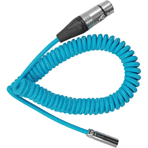 KONDOR BLEU, Condor Blue Coiled Mini XLR to XLR F/C70 & BMPCC4K/6K (12"-24")