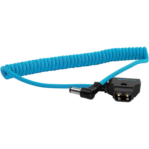 KONDOR BLEU, Condor Blue D-Tap to DC Right Angle Coiled Cable (5.5 x 2.5mm) F/Canon C70