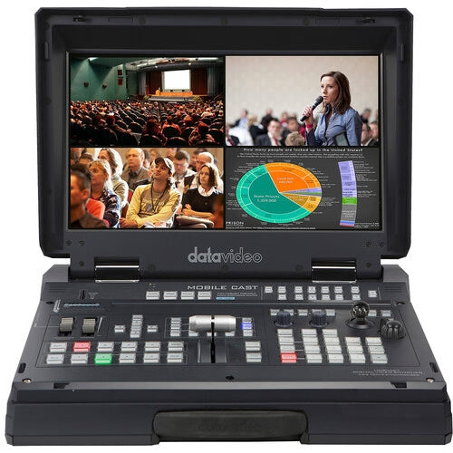 DATAVIDEO, Datavideo HS-1600T Mark II 4-Channel HD/SD/HDBaseT Portable Video Streaming Studio