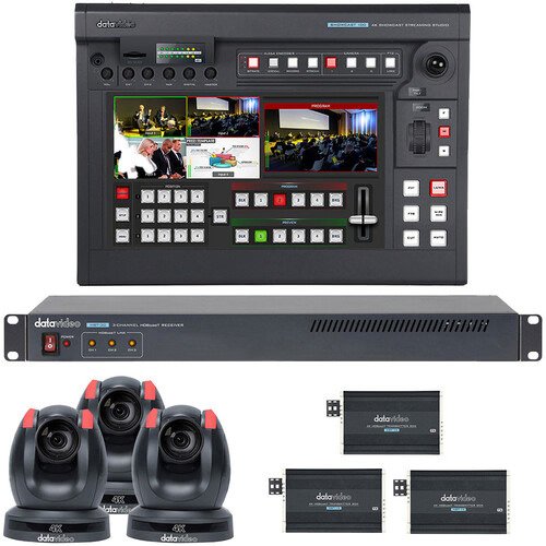 DATAVIDEO, Datavideo SHOWCAST 100-12X - Ensemble de production 4K tout-en-un pour un seul opérateur