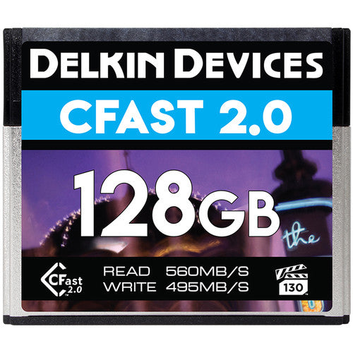 Delkin, Delkin DCFSTV128 Carte mémoire Premium CFast 2.0 de 128 Go