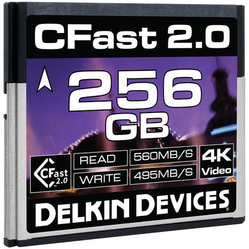 Delkin, Delkin DDCFST560256 Carte mémoire Cinema CFast 2.0 de 256 Go