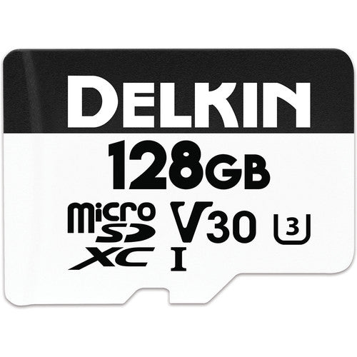 Delkin, Delkin DDMSDW660128 Carte mémoire Advantage UHS-I MicroSDXC 128 Go avec adaptateur SD (EOL)