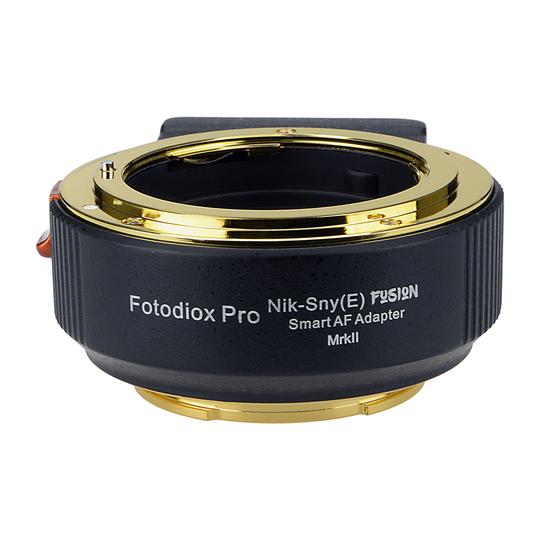 PHOTODIOX, FotodioX NKGSNEFSNMK2 Adaptateur Fusion Smart AF Mark II, Objectif Nikon Nikkor F Mount G-Type vers Sony E-Mount