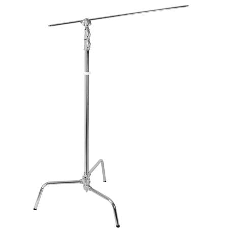 GODOX, Godox 270CS C-Stand avec bras, Grip Head et Turtle Base amovible, 8.8' Silver