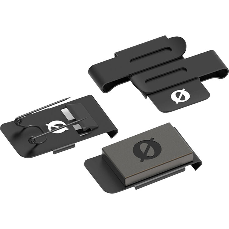 RODE, Jeu de trois clips pour une polyvalence maximale lors de la fixation des produits Wireless GO sur des talents ou d'autres objets