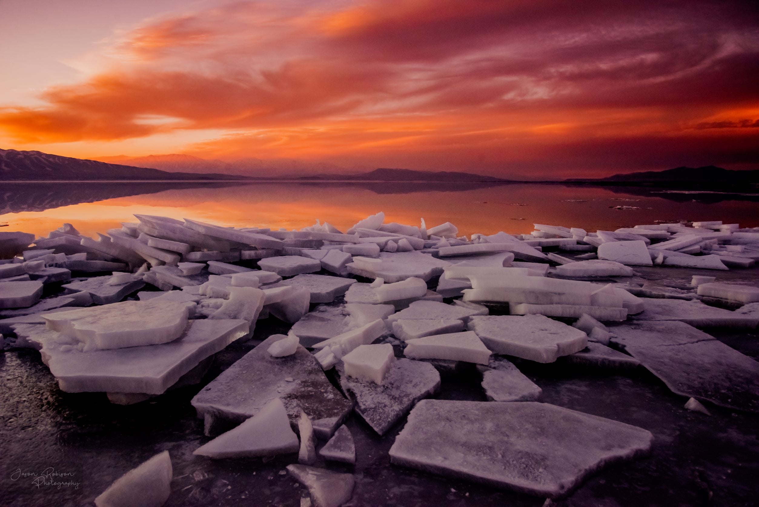 Allen's Camera, Le soleil se couche - Lac de l'Utah