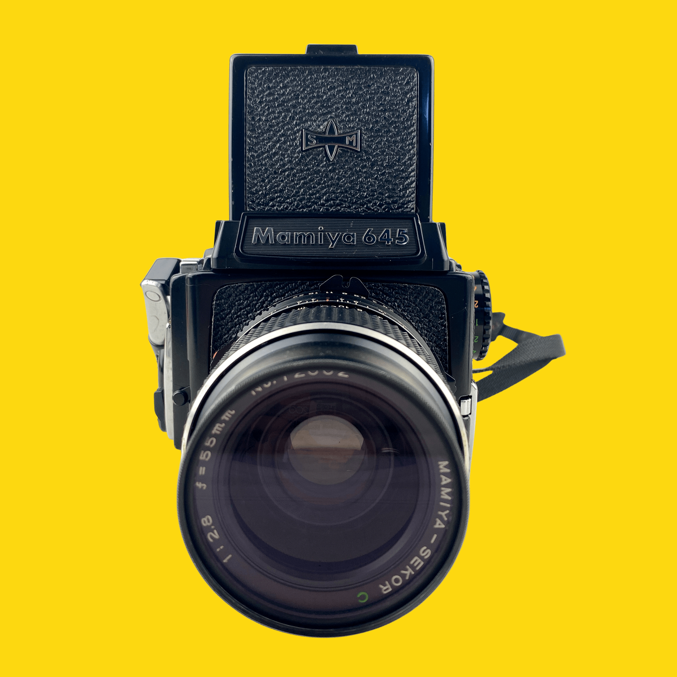 Mamiya, Mamiya M645 1000S avec objectif 55mm F2.8. Appareil photo moyen format 6X4.5.