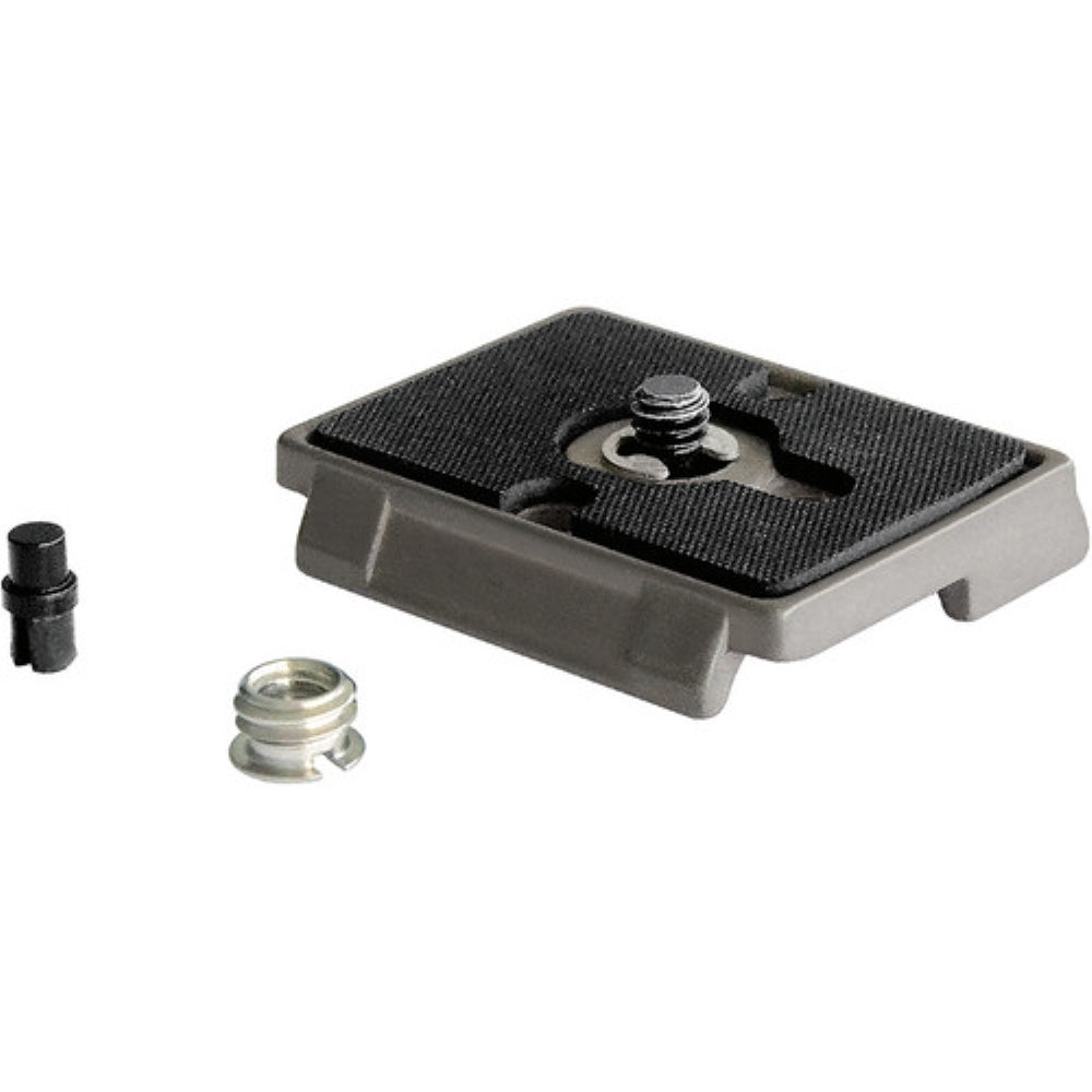 manfrotto, Manfrotto 200PL Plaque de fixation rapide avec vis 1/4"-20 et adaptateur de douille 3/8