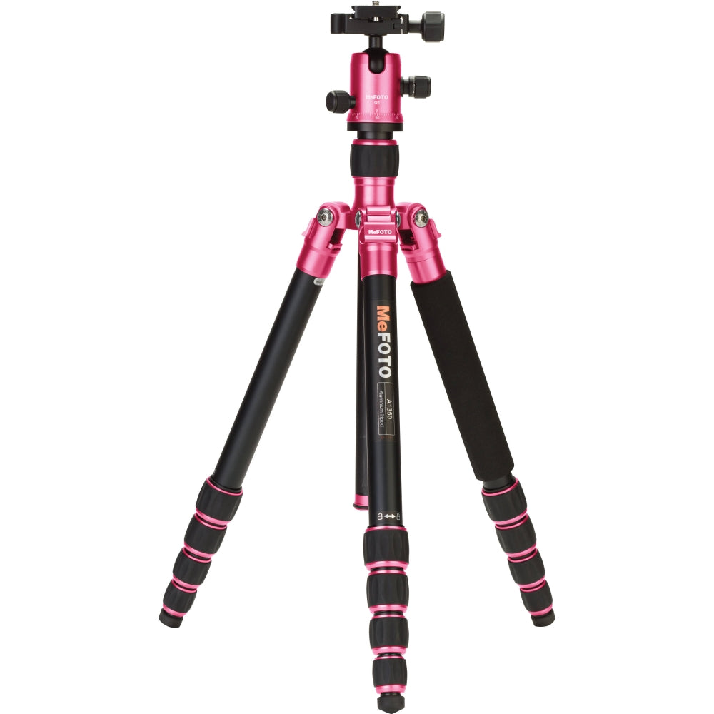 Mefoto, MeFOTO RoadTrip Aluminium Travel Tripod Kit | Hot Pink