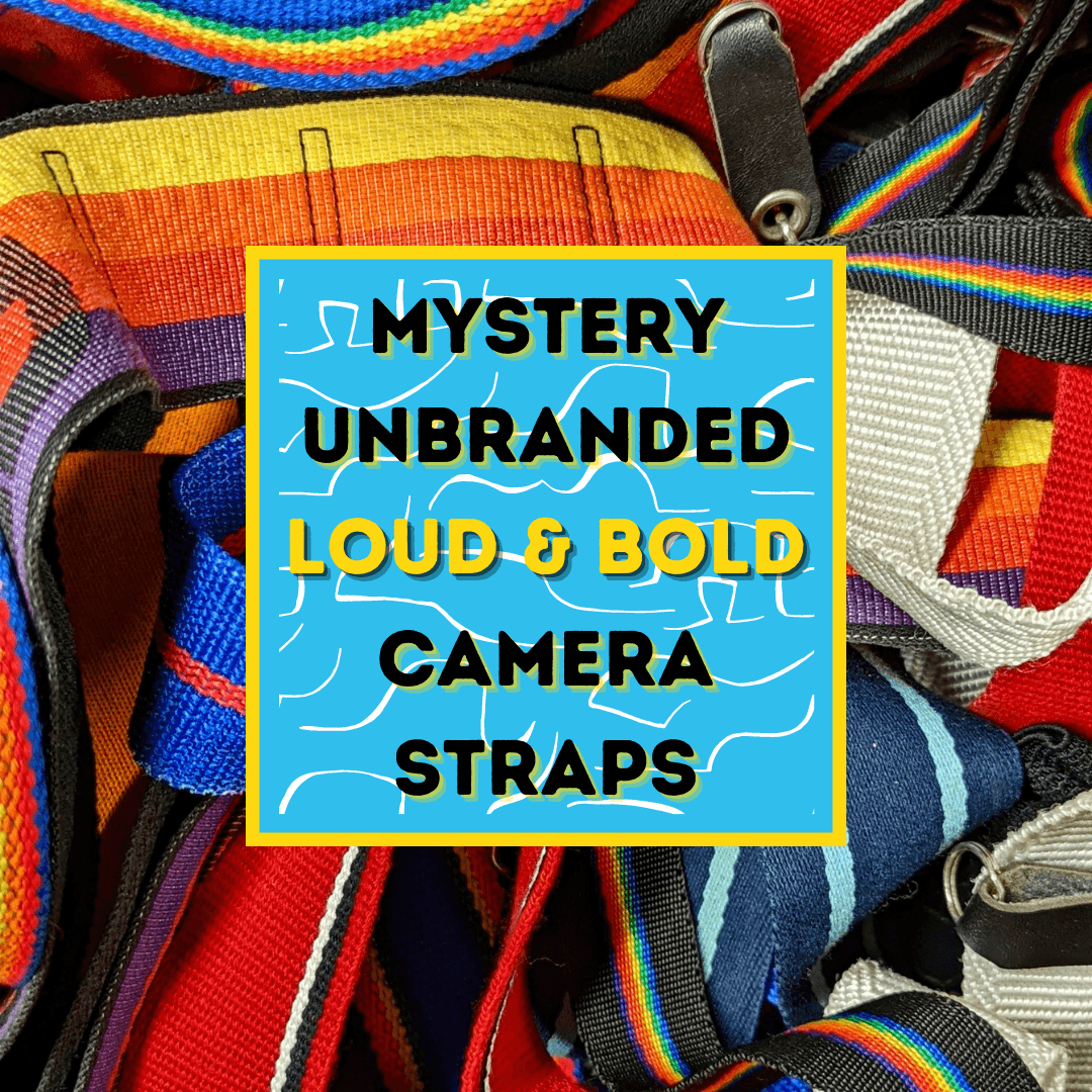 Sans marque, Mystery Unbranded Loud and Bold Vintage Camera Strap (courroie d'appareil photo vintage)