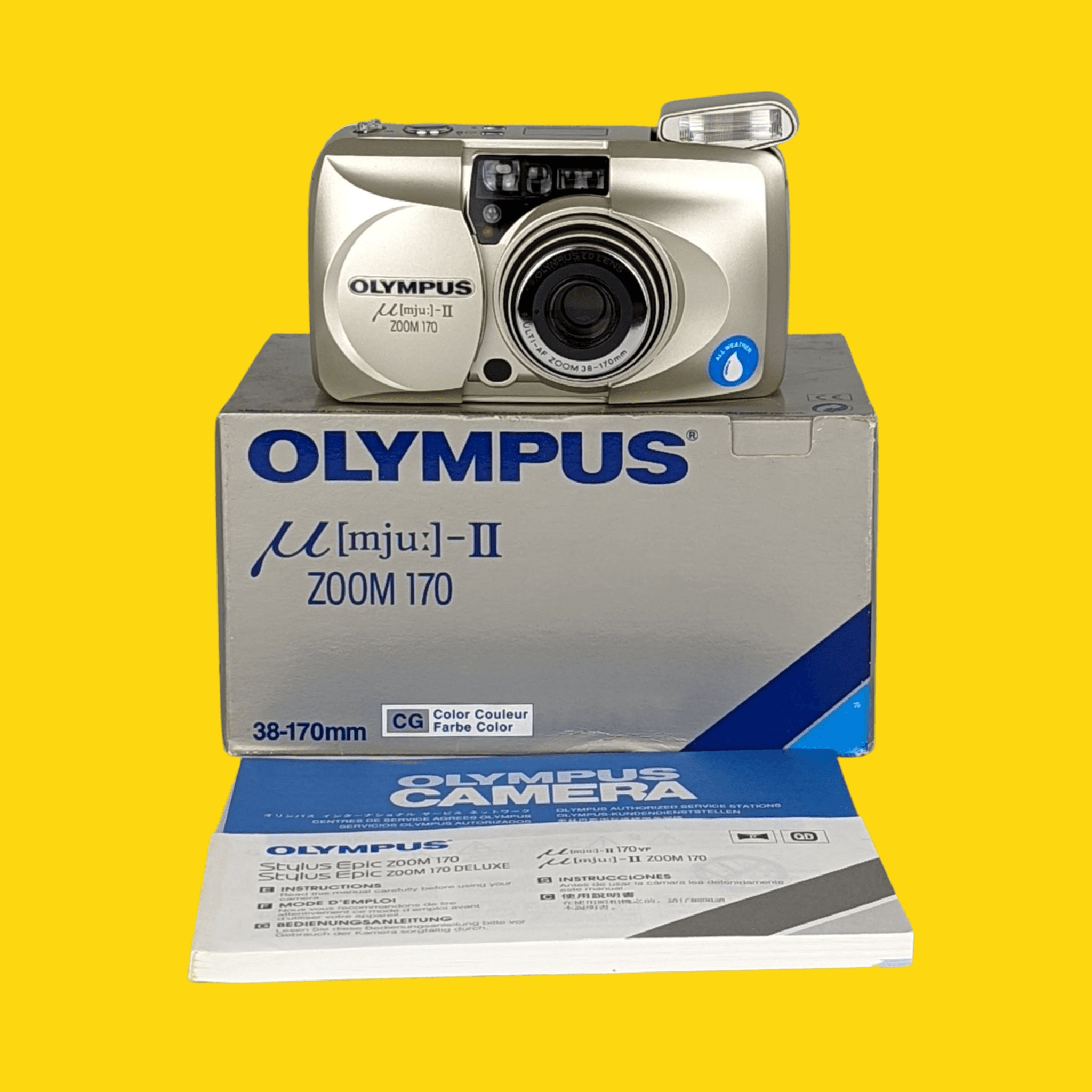 Olympus, NEUF - Olympus Mju II Zoom 170 35mm Film Camera Point and Shoot