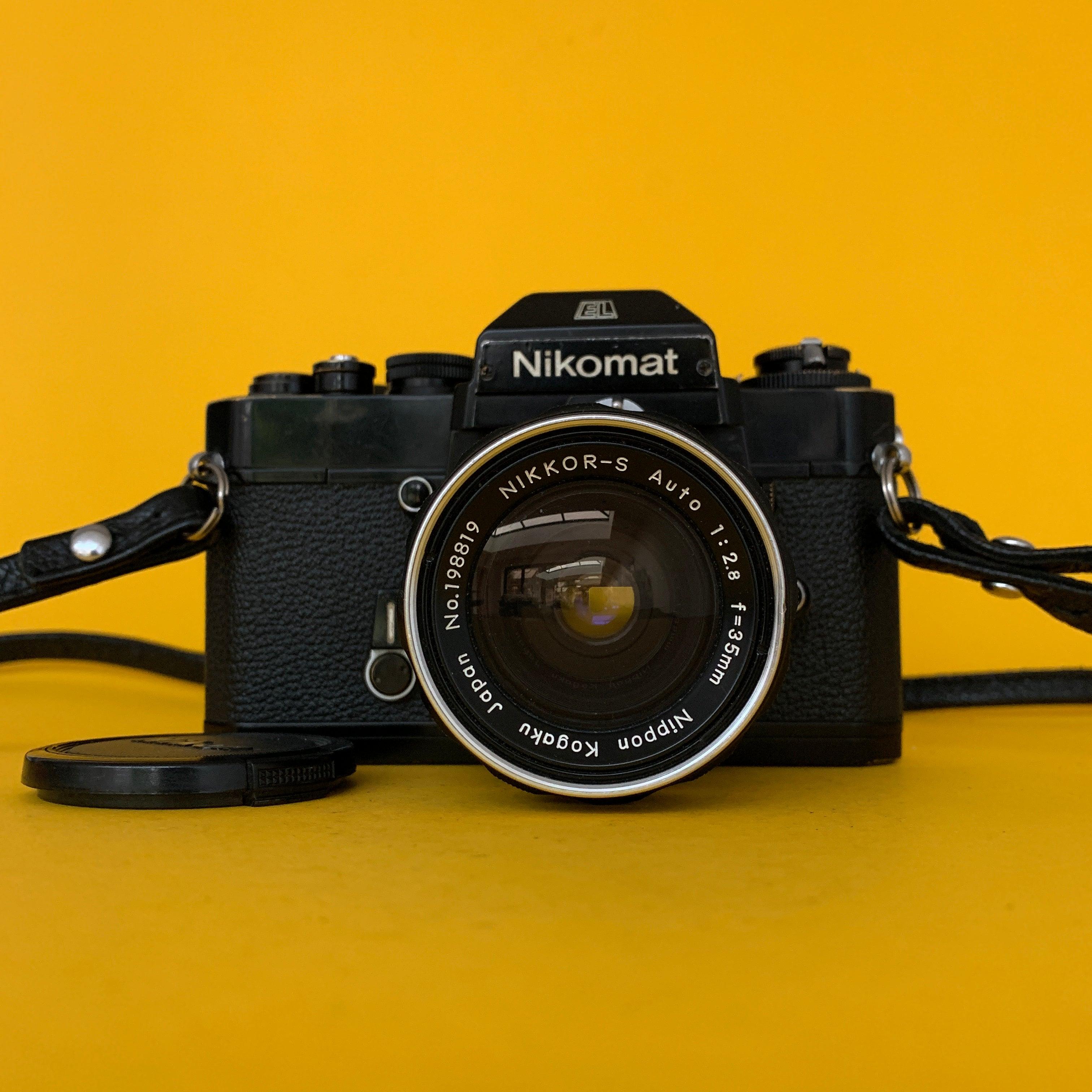 Nicomat, Nikomat EL Appareil photo 35mm SLR Vintage avec objectif Nikkor-S f/2.8 35mm