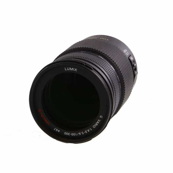 Panasonic, Objectif Panasonic Lumix G Vario 100-300mm f/4-5.6 Mega O.I.S. (Micro Four Thirds) d'occasion, Noir