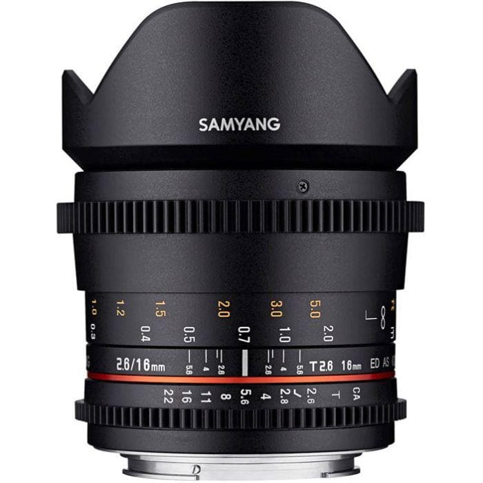 Samyang, Objectif Samyang 16mm T2.6 ED AS UMC (Canon EF)