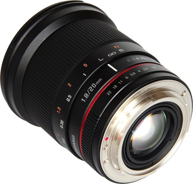 Samyang, Objectif Samyang 20mm F1.8 ED AS UMC (Canon EF)