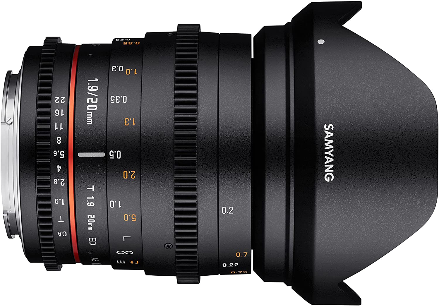 Samyang, Objectif Samyang 20mm T1.9 ED AS UMC (Canon EF)