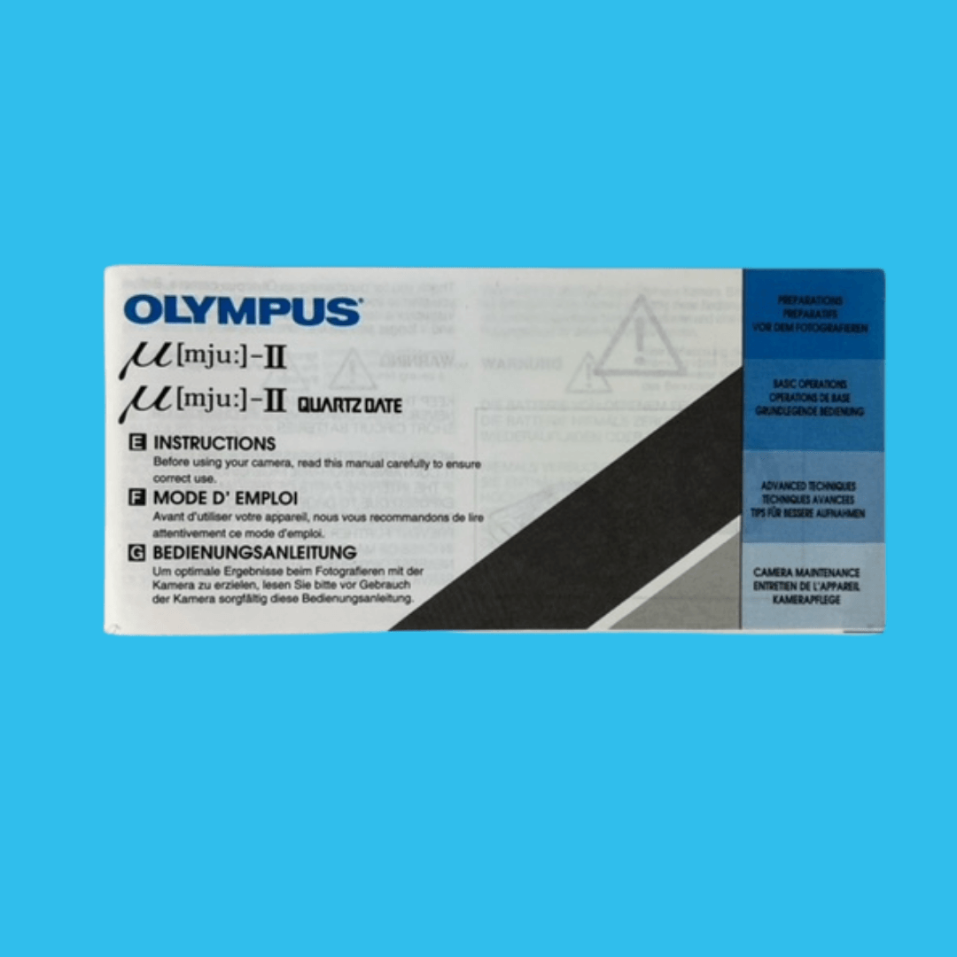 Olympe, Olympus Mju II/Quartz Date Original Instructions