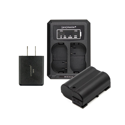 Caméra Allen's, PRO Kit batterie et chargeur pour Nikon EN-EL15c (3381)