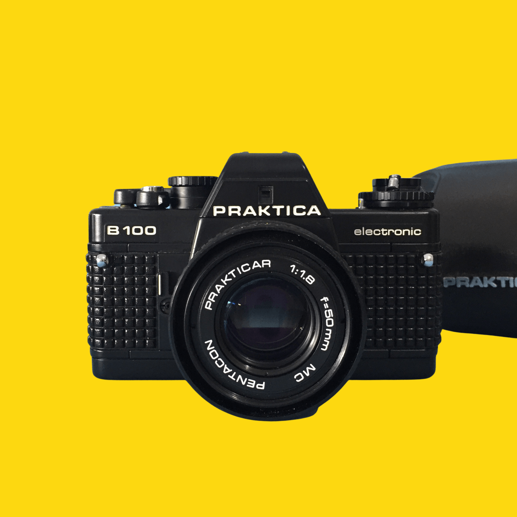 Praktica, Praktica B 100 Electronic 35mm SLR Film Camera with Pentacton 50mm f/1.8 Lens