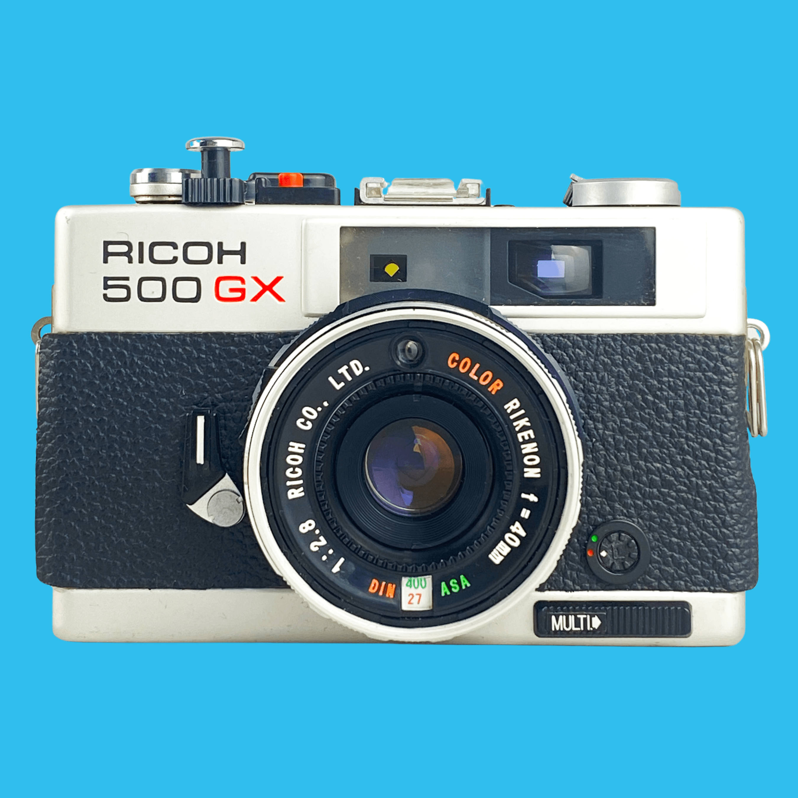 Ricoh, Ricoh 500GX Point And Shoot 35mm Film Camera With Rikenon 40mm f/2.8 lens