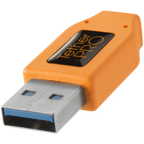 OUTILS TETHER, Tether Tools CU3017 16' Tetherpro USB 3.0 Active Extension Cable (Hi-Visibility Orange)