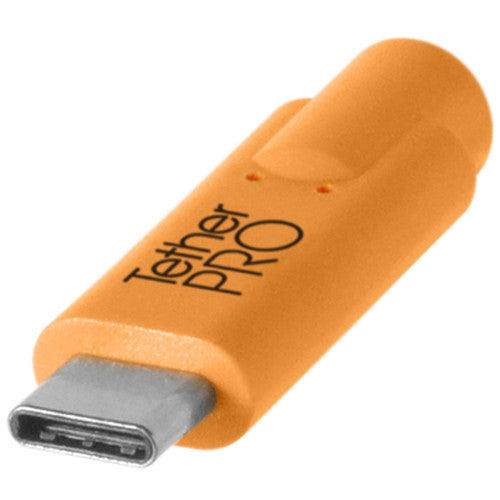 OUTILS TETHER, Tether Tools CUC15-ORG Tetherpro USB Type-C To Type-C Extension Cable (15' Orange)