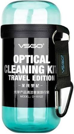 VSGO, VSGO Optical Cleaning Kit Travel Edition (Souffleur + Stylo pour objectif + Chiffon en daim + 5 chiffons de nettoyage pour objectif + 30ml de nettoyant pour objectif + 10 lingettes humides)